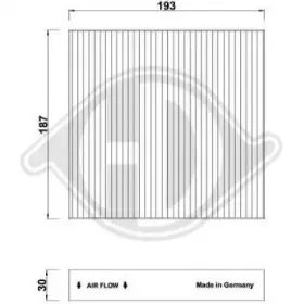 Фильтр, воздух во внутренном пространстве DIEDERICHS купить