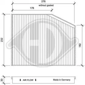 Фильтр, воздух во внутренном пространстве DIEDERICHS купить
