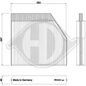 Фильтр, воздух во внутренном пространстве DIEDERICHS купить