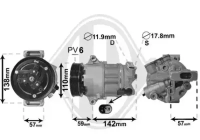Компрессор, кондиционер DIEDERICHS купить