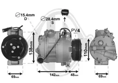 Компрессор, кондиционер DIEDERICHS купить