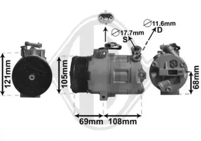 Компрессор, кондиционер DIEDERICHS купить