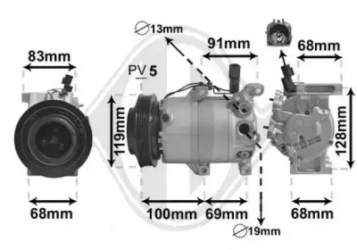 Компрессор, кондиционер DIEDERICHS купить