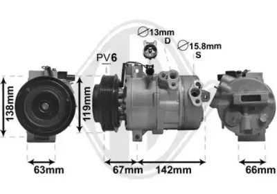 Компрессор, кондиционер DIEDERICHS купить