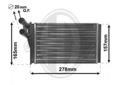 Теплообменник, отопление салона DIEDERICHS купить