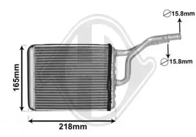 Теплообменник, отопление салона DIEDERICHS купить
