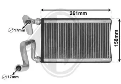 Теплообменник, отопление салона DIEDERICHS купить