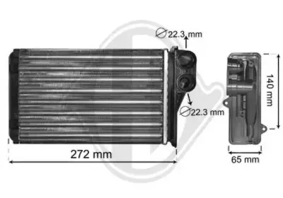 Теплообменник, отопление салона DIEDERICHS купить