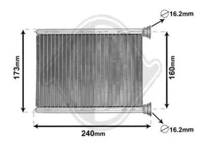 Теплообменник, отопление салона DIEDERICHS купить