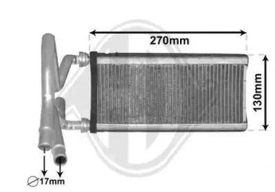 Теплообменник, отопление салона DIEDERICHS купить