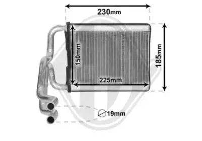 Теплообменник, отопление салона DIEDERICHS купить