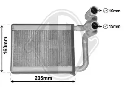 Теплообменник, отопление салона DIEDERICHS купить