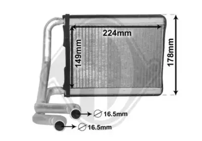 Теплообменник, отопление салона DIEDERICHS купить