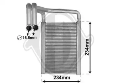 Теплообменник, отопление салона DIEDERICHS купить