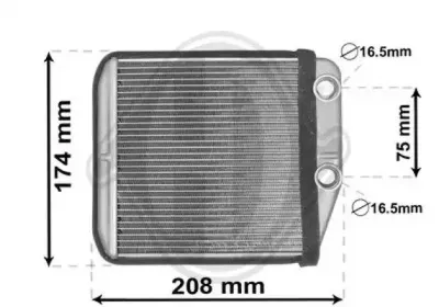 Теплообменник, отопление салона DIEDERICHS купить