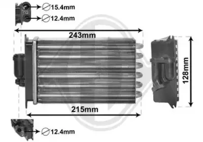 Теплообменник, отопление салона DIEDERICHS купить