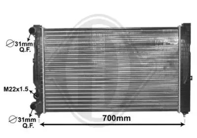 Радиатор, охлаждение двигателя DIEDERICHS купить