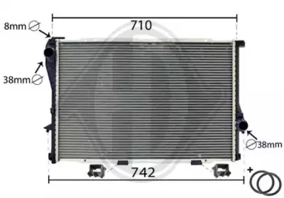 Радиатор, охлаждение двигателя DIEDERICHS купить