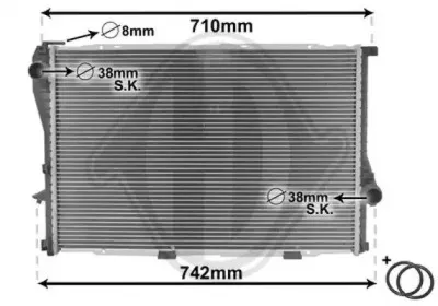 Радиатор, охлаждение двигателя DIEDERICHS купить