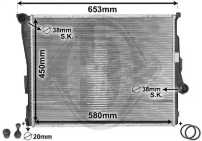 Радиатор, охлаждение двигателя DIEDERICHS купить