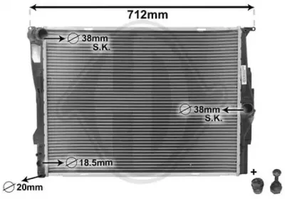 Радиатор, охлаждение двигателя DIEDERICHS купить