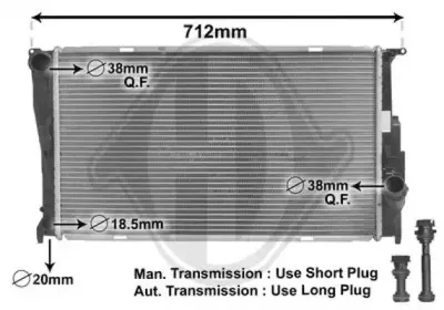 Радиатор, охлаждение двигателя DIEDERICHS купить