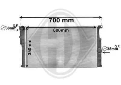 Радиатор, охлаждение двигателя DIEDERICHS купить