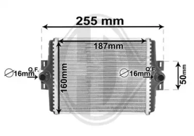 Радиатор, охлаждение двигателя DIEDERICHS купить