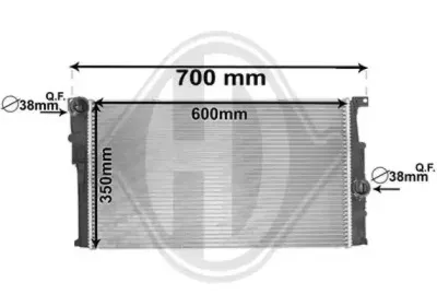 Радиатор, охлаждение двигателя DIEDERICHS купить