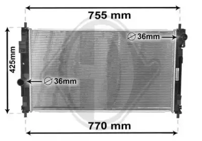 Радиатор, охлаждение двигателя DIEDERICHS купить