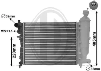 Радиатор, охлаждение двигателя DIEDERICHS купить