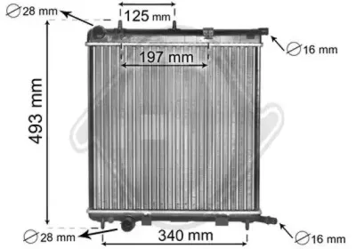 Радиатор, охлаждение двигателя DIEDERICHS купить