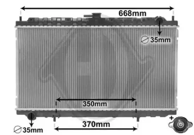 Радиатор, охлаждение двигателя DIEDERICHS купить