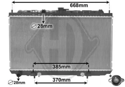 Радиатор, охлаждение двигателя DIEDERICHS купить