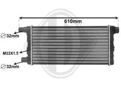 Радиатор, охлаждение двигателя DIEDERICHS купить