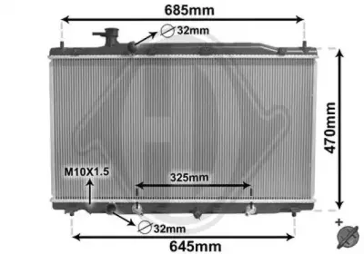 Радиатор, охлаждение двигателя DIEDERICHS купить