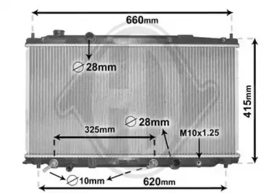 Радиатор, охлаждение двигателя DIEDERICHS купить