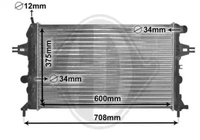 Радиатор, охлаждение двигателя DIEDERICHS купить