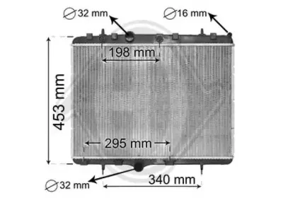 Радиатор, охлаждение двигателя DIEDERICHS купить