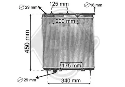 Радиатор, охлаждение двигателя DIEDERICHS купить