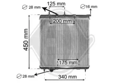 Радиатор, охлаждение двигателя DIEDERICHS купить