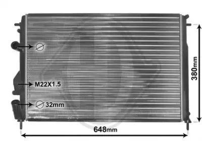 Радиатор, охлаждение двигателя DIEDERICHS купить