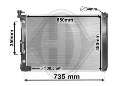 Радиатор, охлаждение двигателя DIEDERICHS купить
