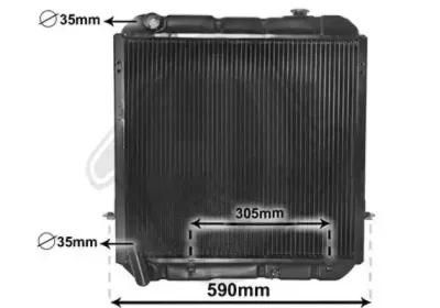 Радиатор, охлаждение двигателя DIEDERICHS купить