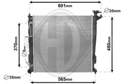 Радиатор, охлаждение двигателя DIEDERICHS купить