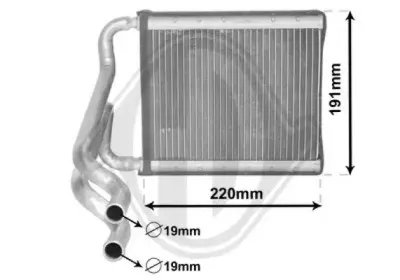 Теплообменник, отопление салона DIEDERICHS купить