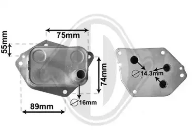 масляный радиатор, двигательное масло DIEDERICHS купить