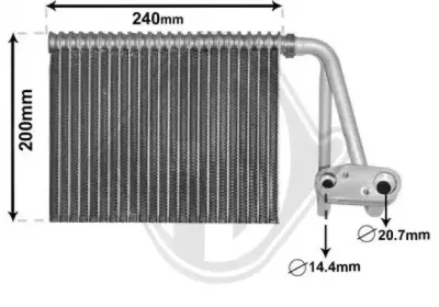 Испаритель, кондиционер DIEDERICHS купить