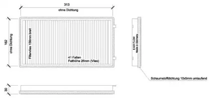 Фильтр, воздух во внутренном пространстве DIEDERICHS купить