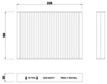 Фильтр, воздух во внутренном пространстве DIEDERICHS купить